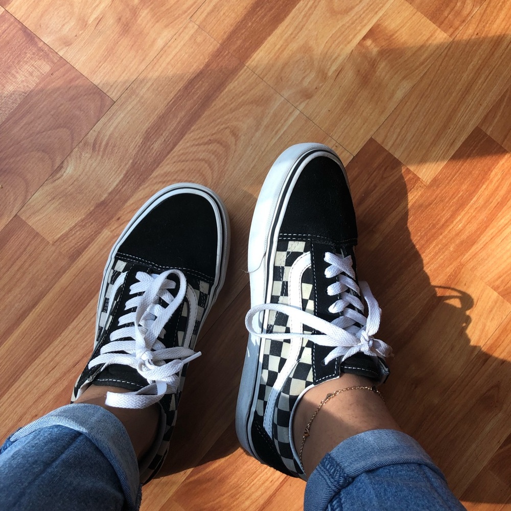 Vans old skool checkerboard shoes